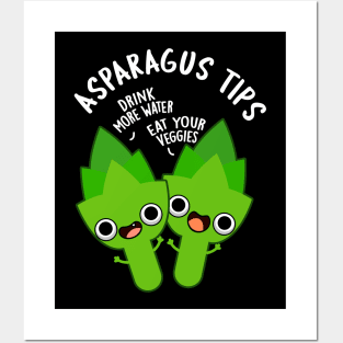 Asparagus Tips Funny Veggie Pun Posters and Art